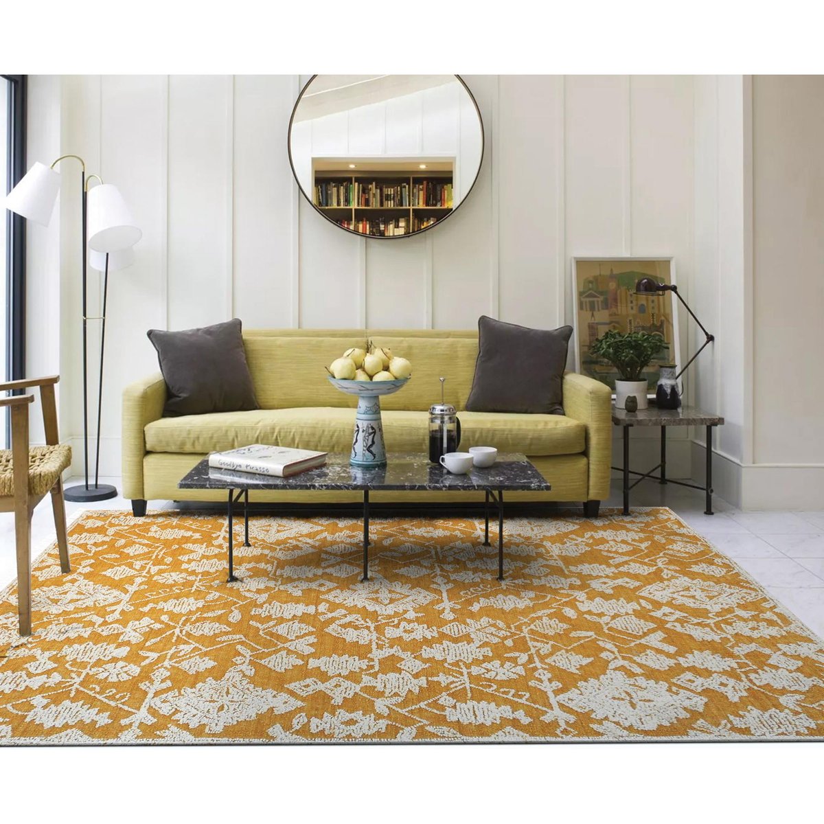 Tapis Reni or/ivoire, THE RUG REPUBLIC