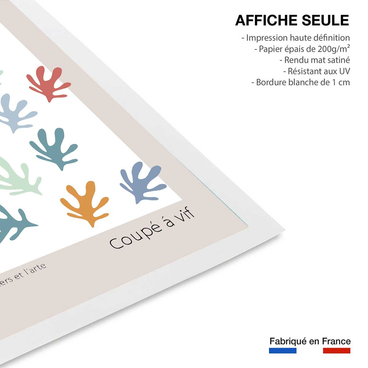 Affiche papiers et l'arte affiche seule, HEXOA