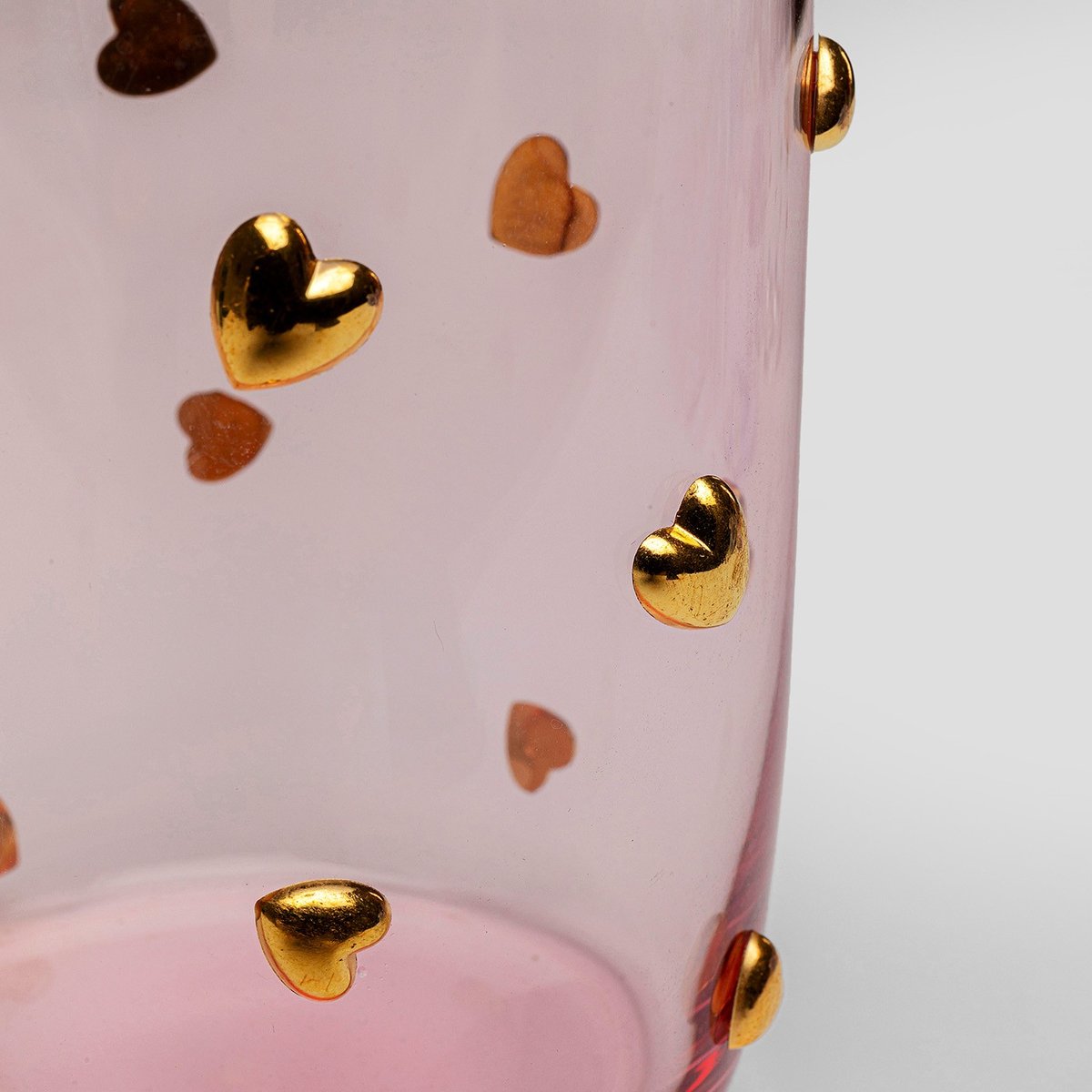 Lot de 4 verres à eau, PARTY HEARTS rose, KARE DESIGN