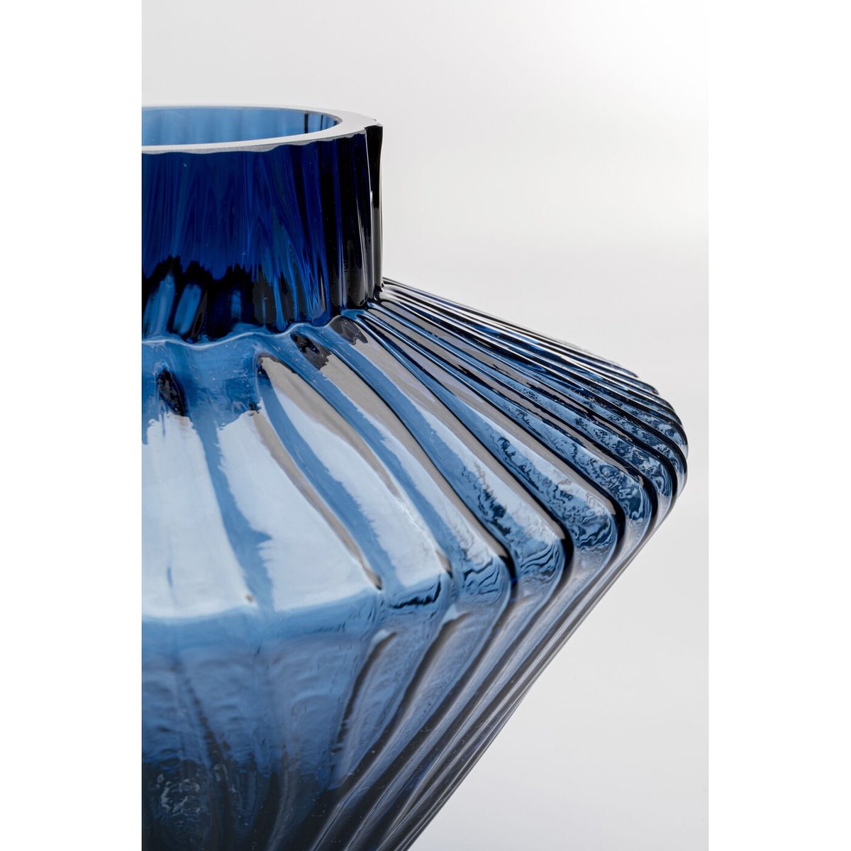 Vase en verre, DAPHNE bleu, KARE DESIGN