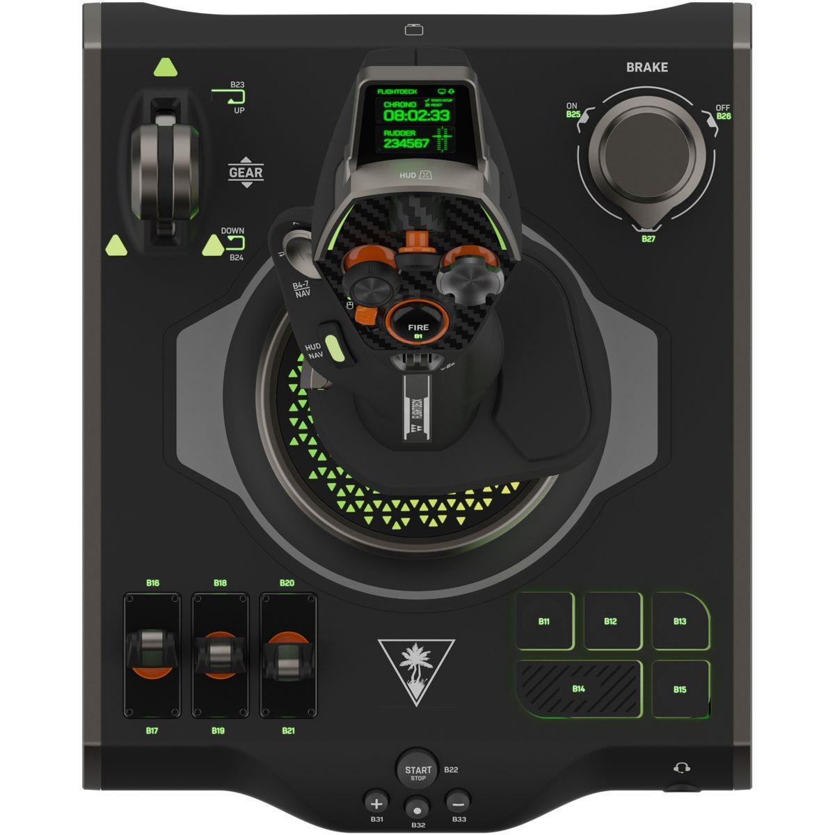 Hotas VelocityOne FlightDeck couleur unique, TURTLE BEACH