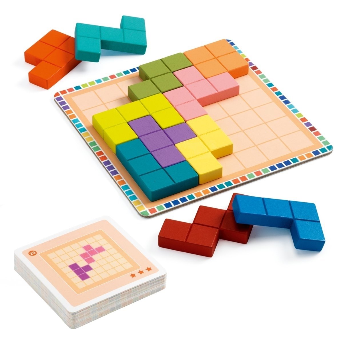 Polyssimo casse tête multicolore, DJECO