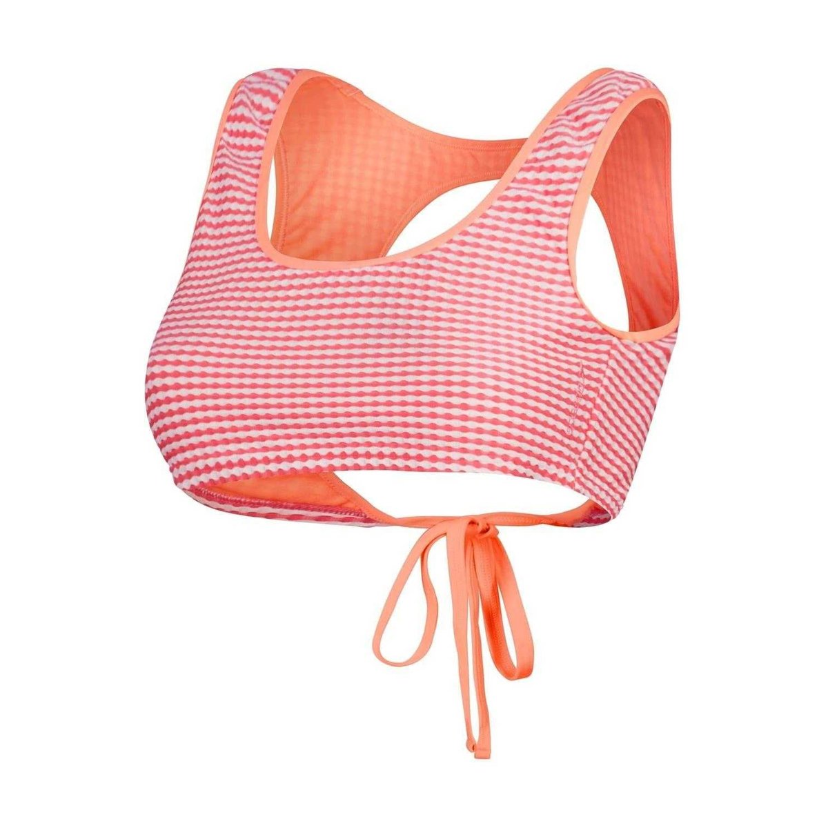 Haut de maillot de bain motif/style rayures horizontales rose, SPEEDO