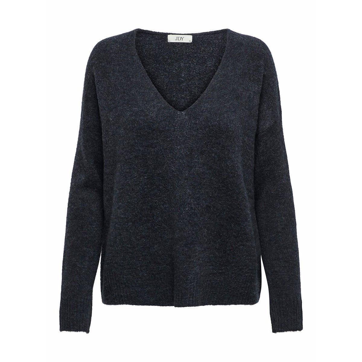 Pull col v en fine maille bleu marine, JDY