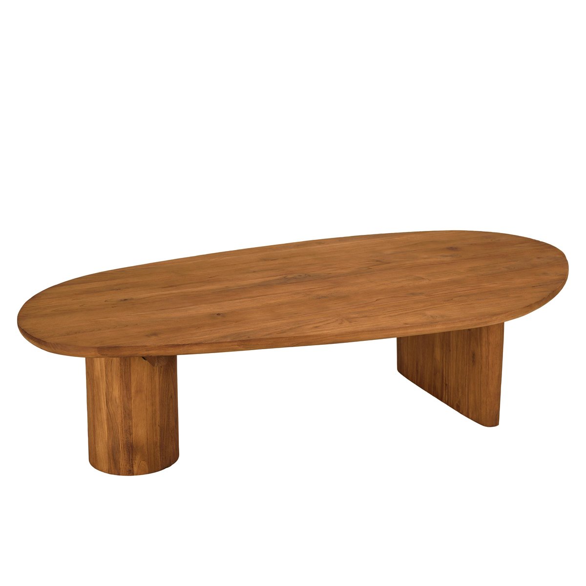 Table basse 140x75cm en bois de teck recyclé SWING bois naturel, PIER IMPORT