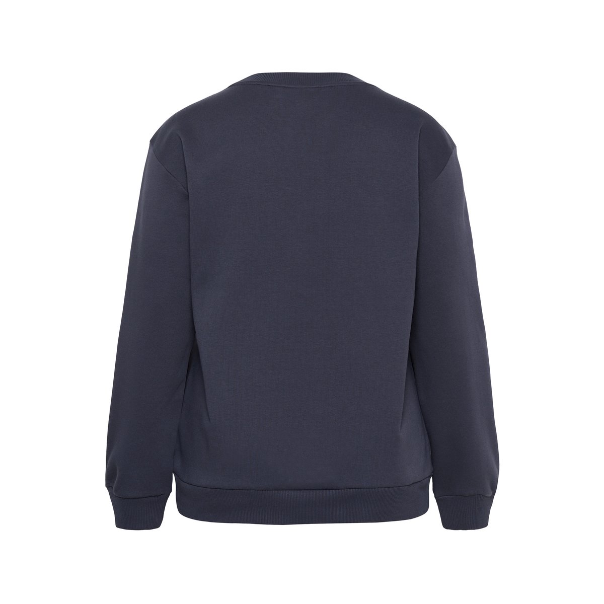 Sweatshirt bleu argent graphite/silver artwork, KAFFE CURVE