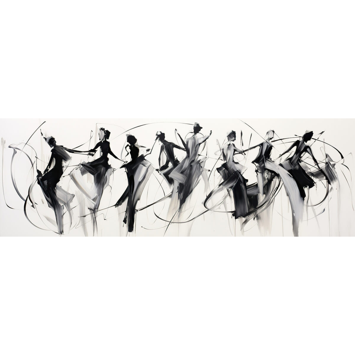 Tableau Mural Ballet Subtil EFFET PEINTURE tableaux sur toile-blanc, CEANOTHE