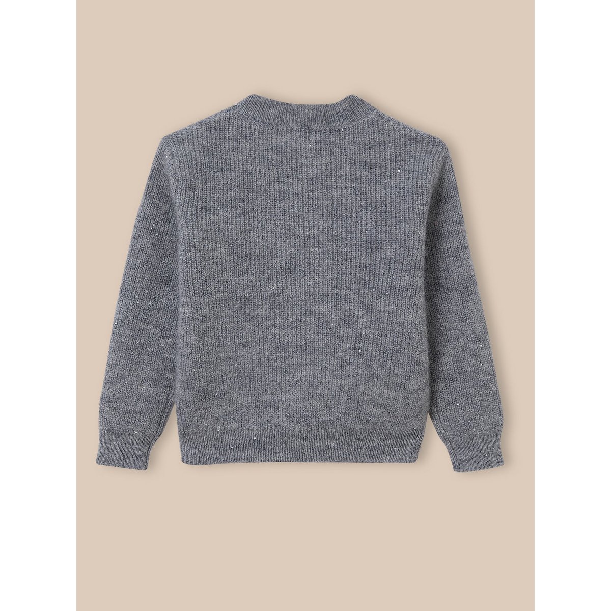 Pull en laine et mohair gris chine clair, CYRILLUS