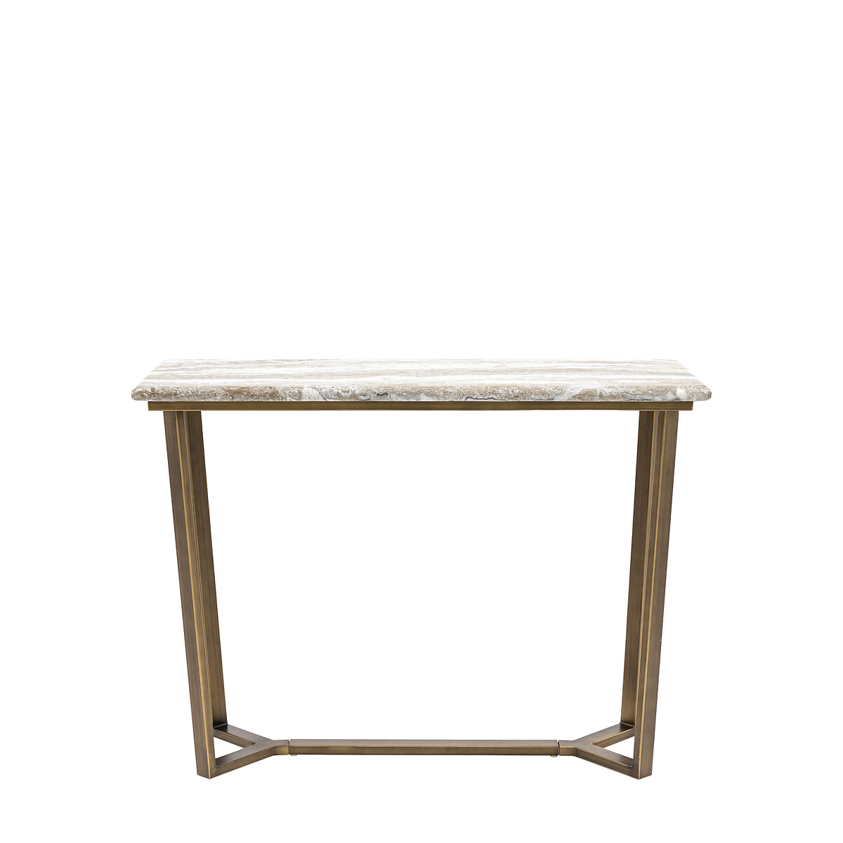 Luxor Faux Marble Console Table brown marble, ÉDITÉ
