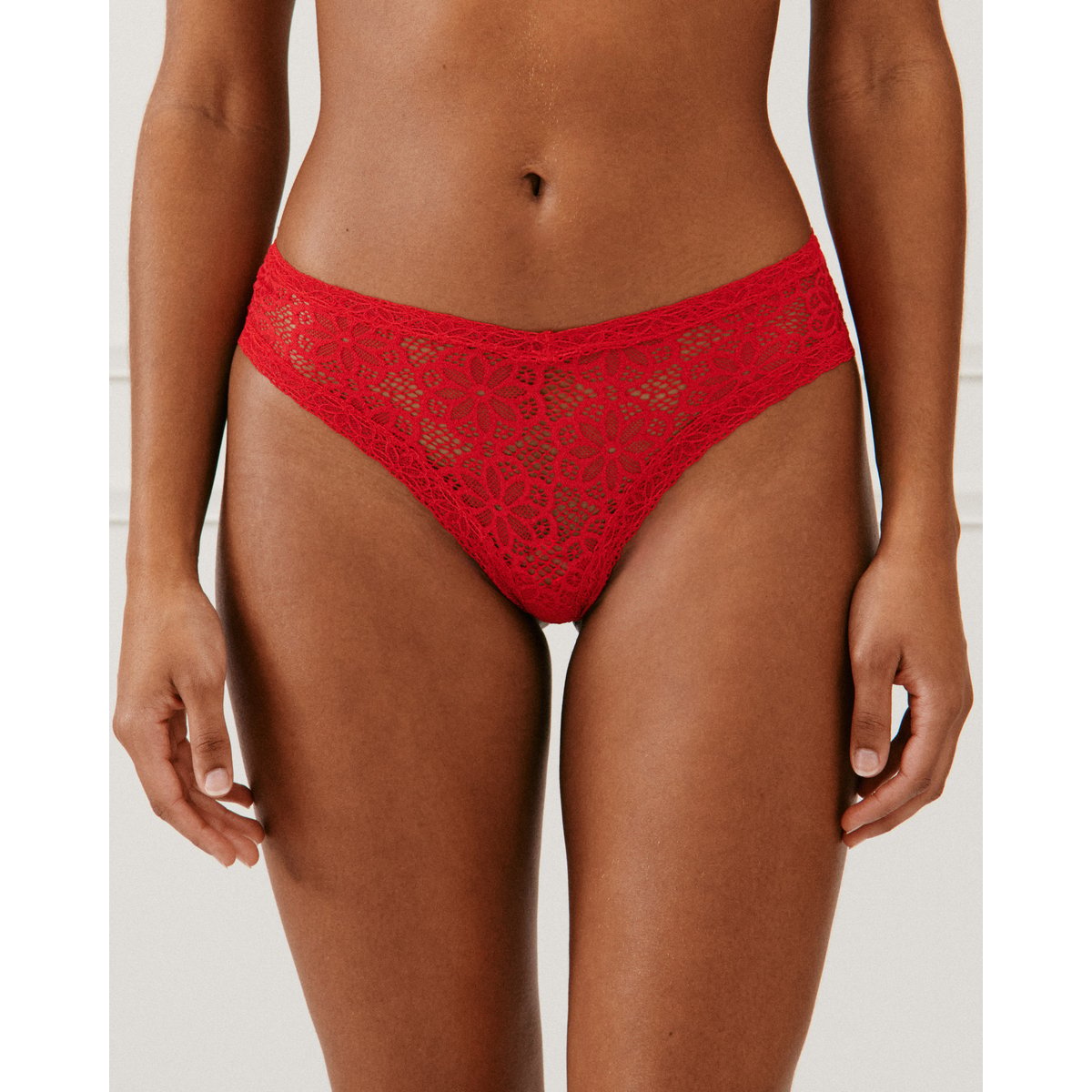 Cheeky en dentelle rouge ANAKIZ rouge, UNDIZ
