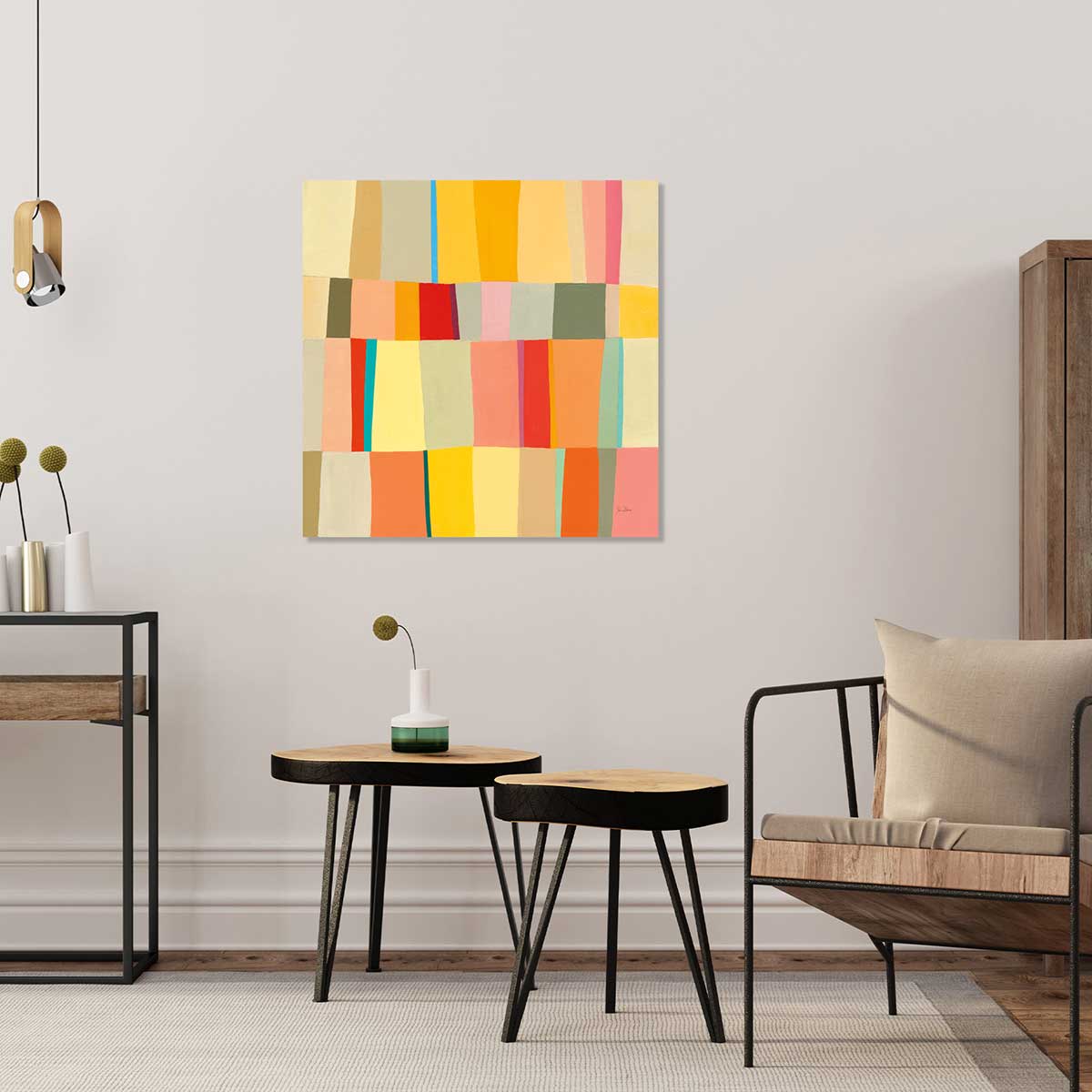 Tableau color square tableau alu dibond, HEXOA