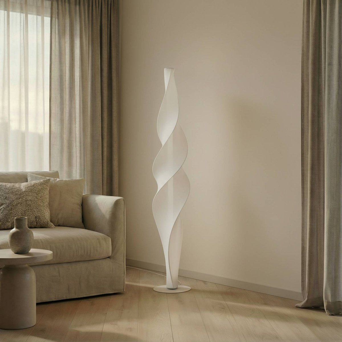 Lampadaire  designLED, Novelle blanc, LUCANDE