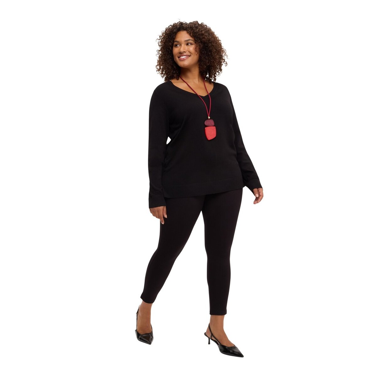 Leggings en viscose noir, FIORELLA RUBINO