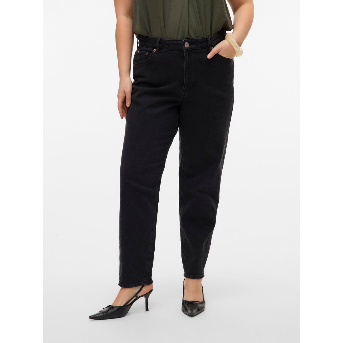 Jean Mom black denim, VERO MODA