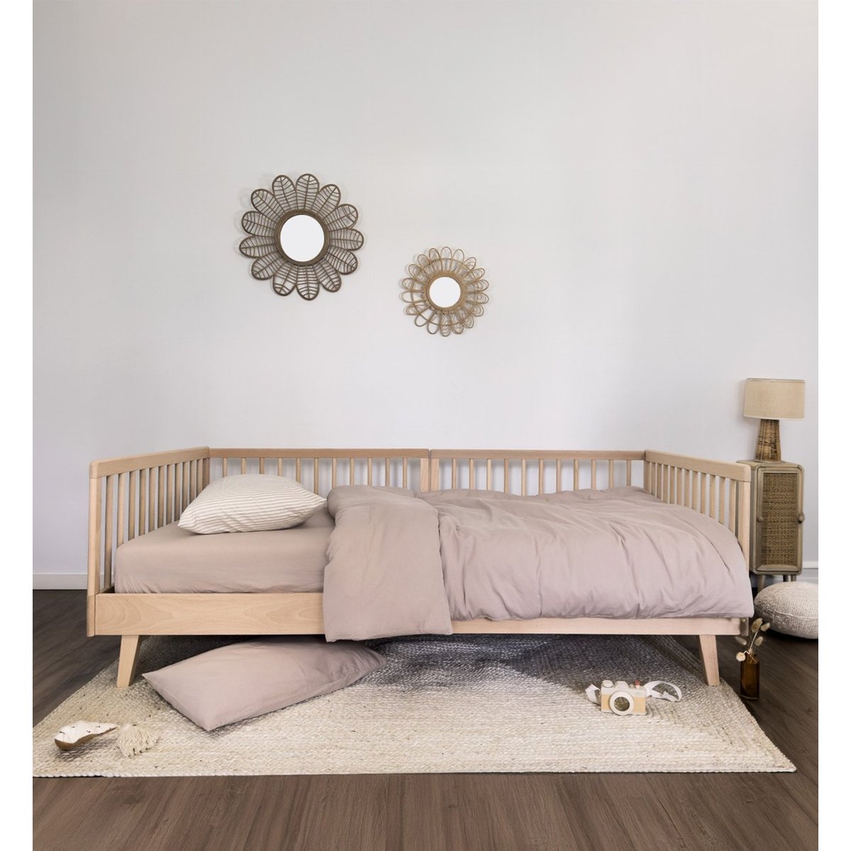 Lit enfant Evolutif TURIA couleur unique, KADOLIS
