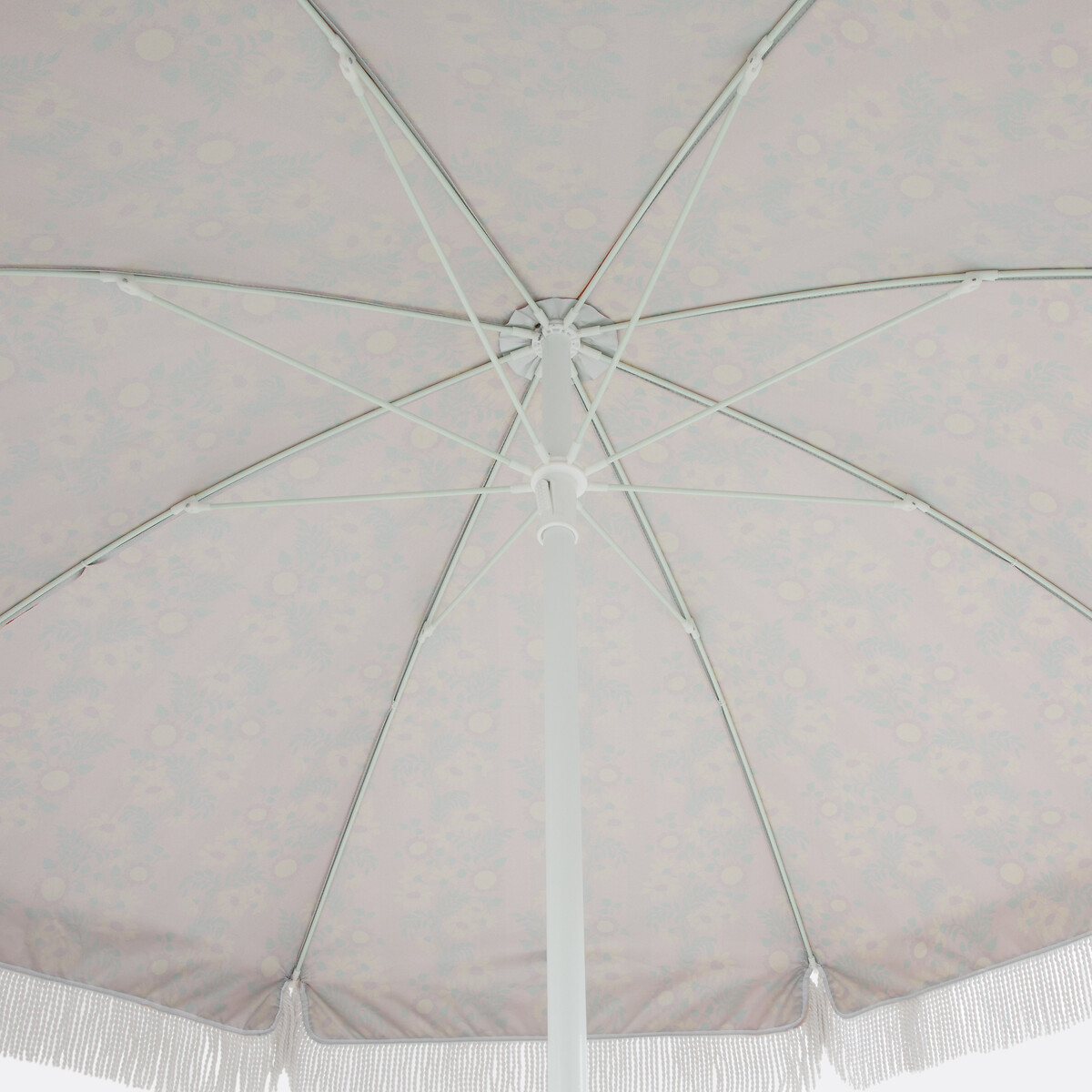 Sonnenschirm VALERIA, mit Fransen, Stoff mit Blumenmuster motiv blumen, LA REDOUTE INTERIEURS