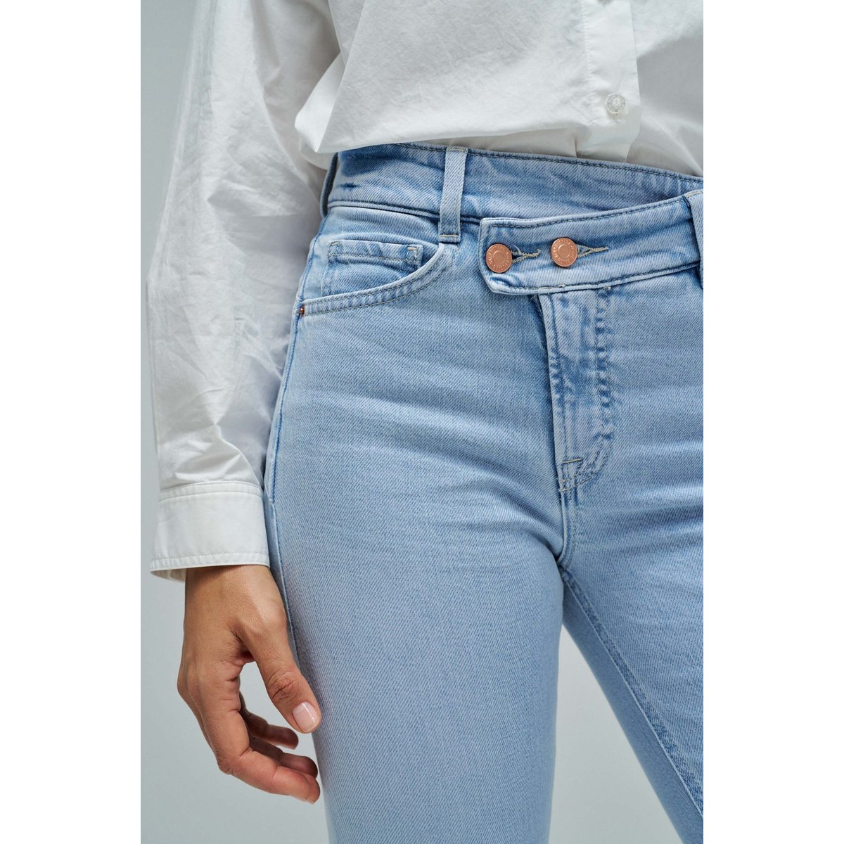 JEAN FAITH PUSH IN BOOTCUT bleu turquoise, SALSA JEANS