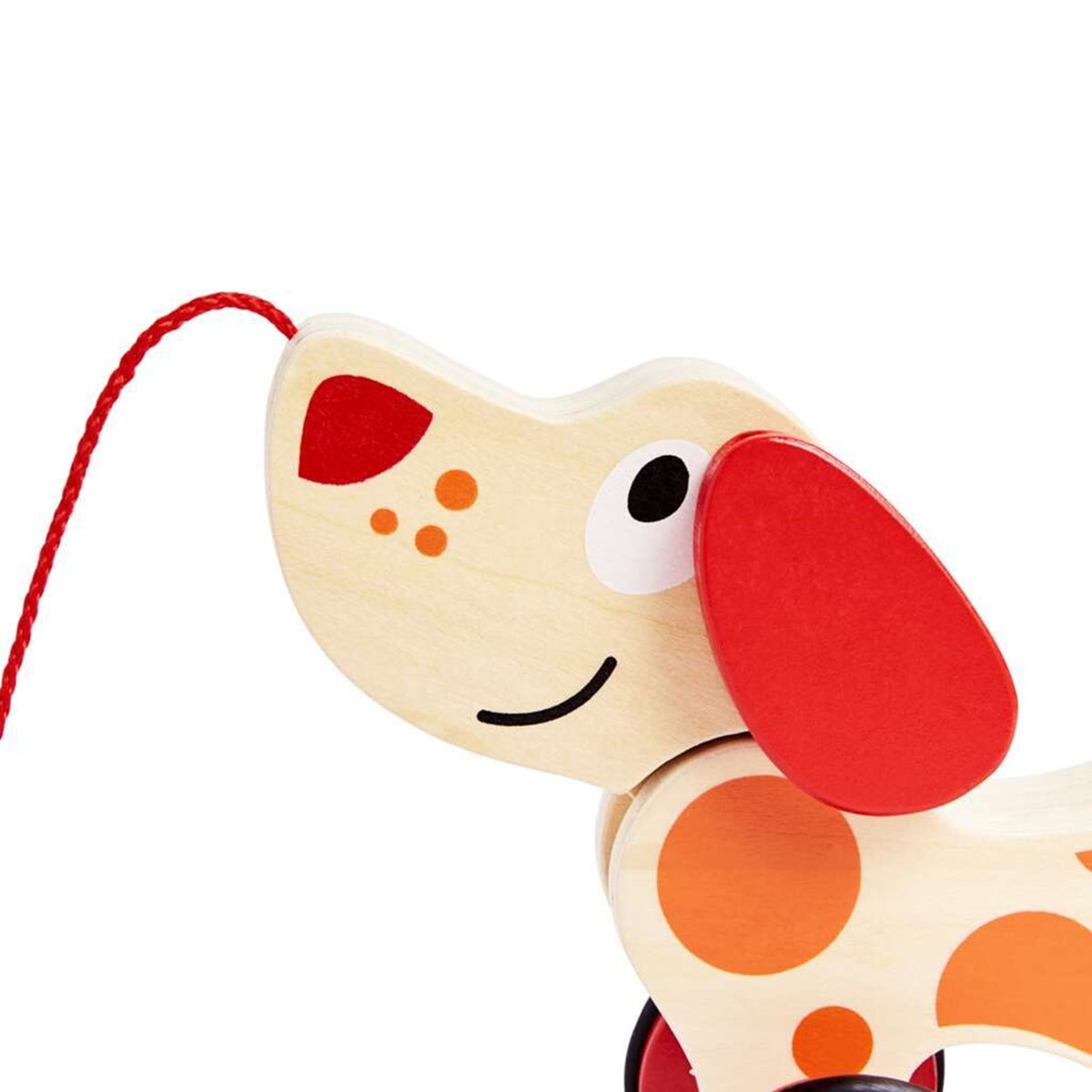 Puppy le chien à tirer rouge, HAPE TOYS