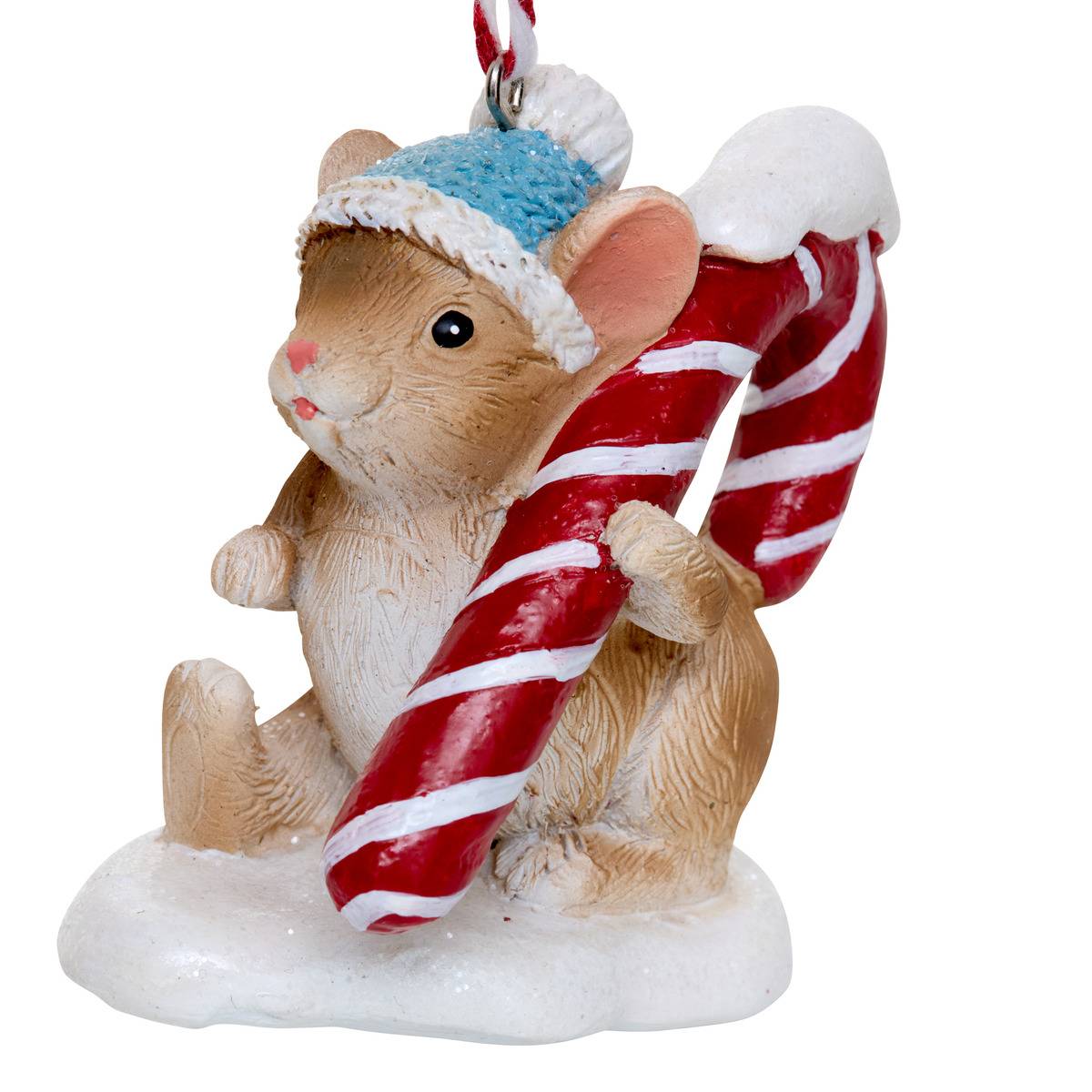 Suspension de sapin souris pâtissière en résine 9 cm modèle b, FEERIC LIGHTS & CHRISTMAS