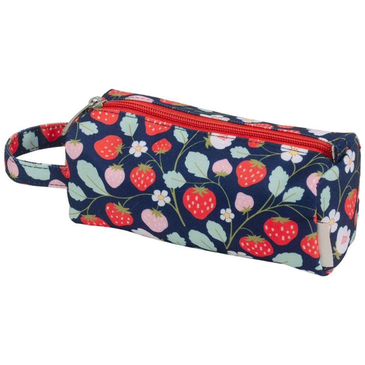 Trousse Fraises noir, rouge, bleu, A LITTLE LOVELY COMPANY