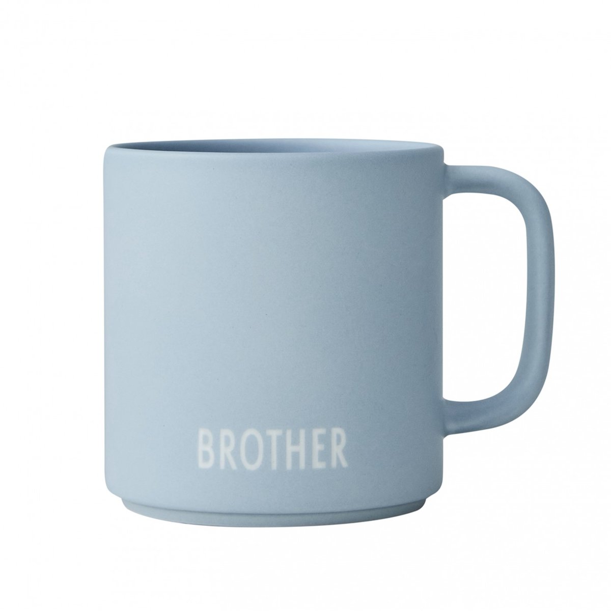 Mug avec Poignée en Porcelaine Brother bleu, DESIGN LETTERS
