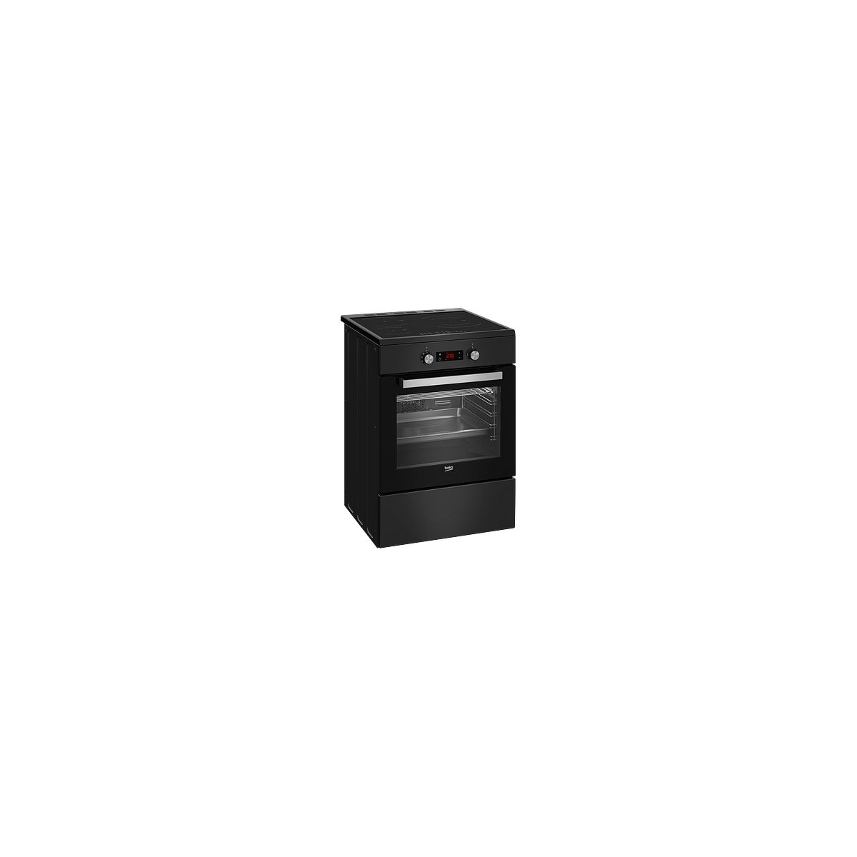 Cuisinière induction FSE68304MAPS Pyrolyse noir, BEKO
