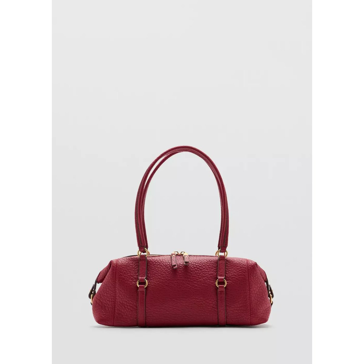 Sac porté épaule simili-cuir rouge, MANGO
