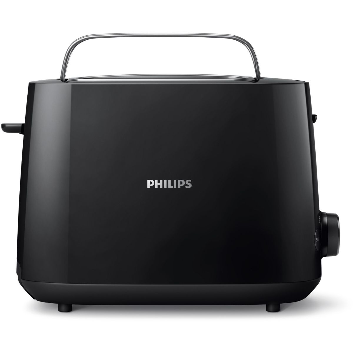 Grille-pain HD2581/90 Toaster noir Daily, 2 fentes, 830W couleur unique, PHILIPS