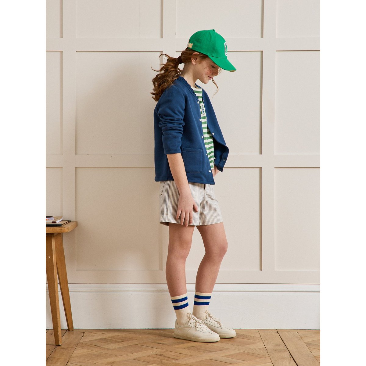 Gilet en molleton - coton biologique marine, CYRILLUS