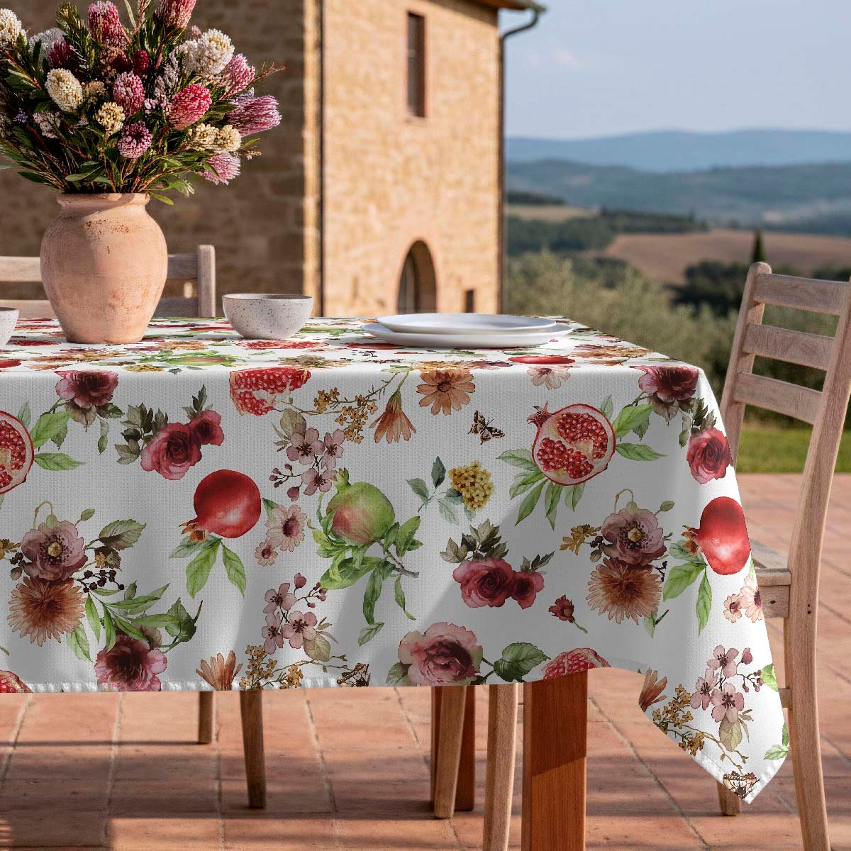 Nappe anti-taches Mingrana - coton 100% - rouge, NAF NAF HOME