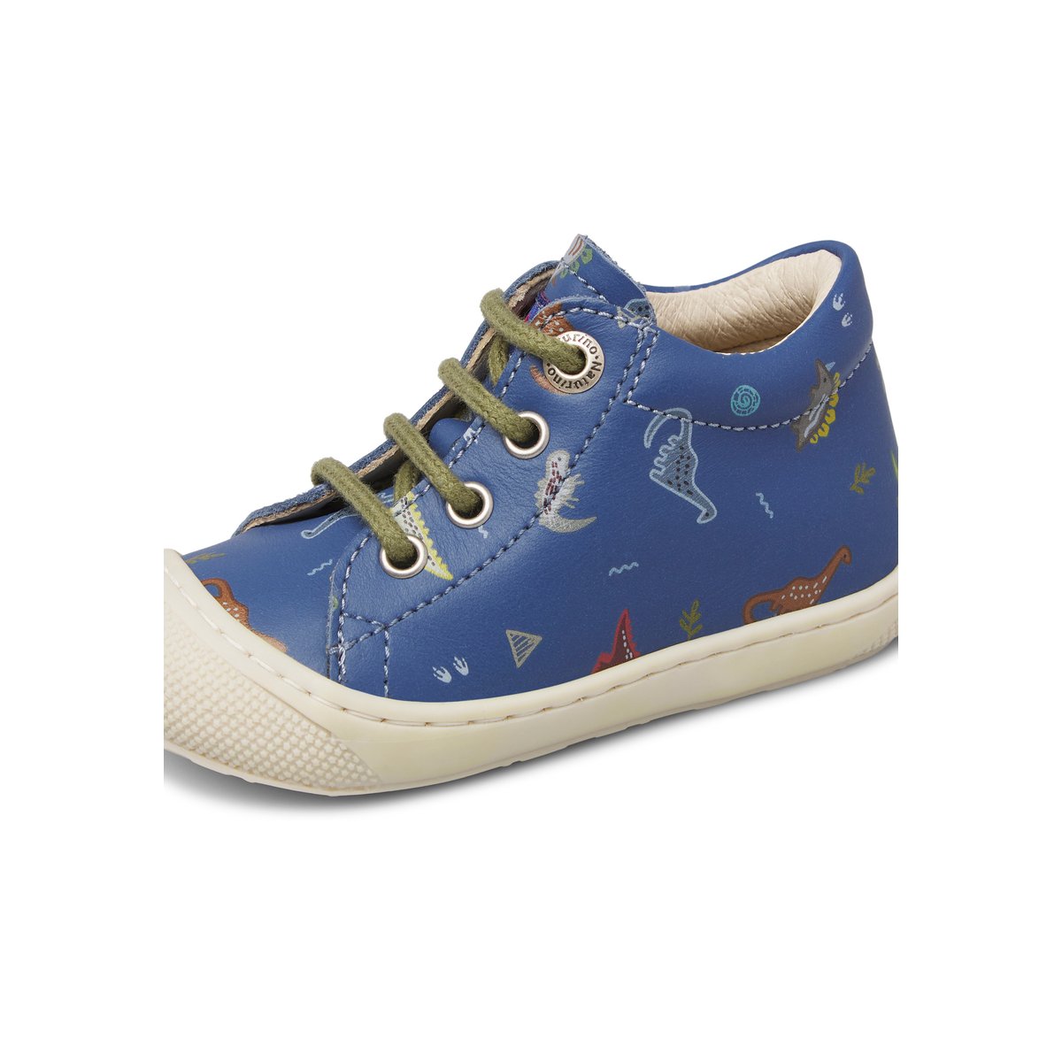 Chaussures premiers pas en cuir COCOON bleu-, NATURINO