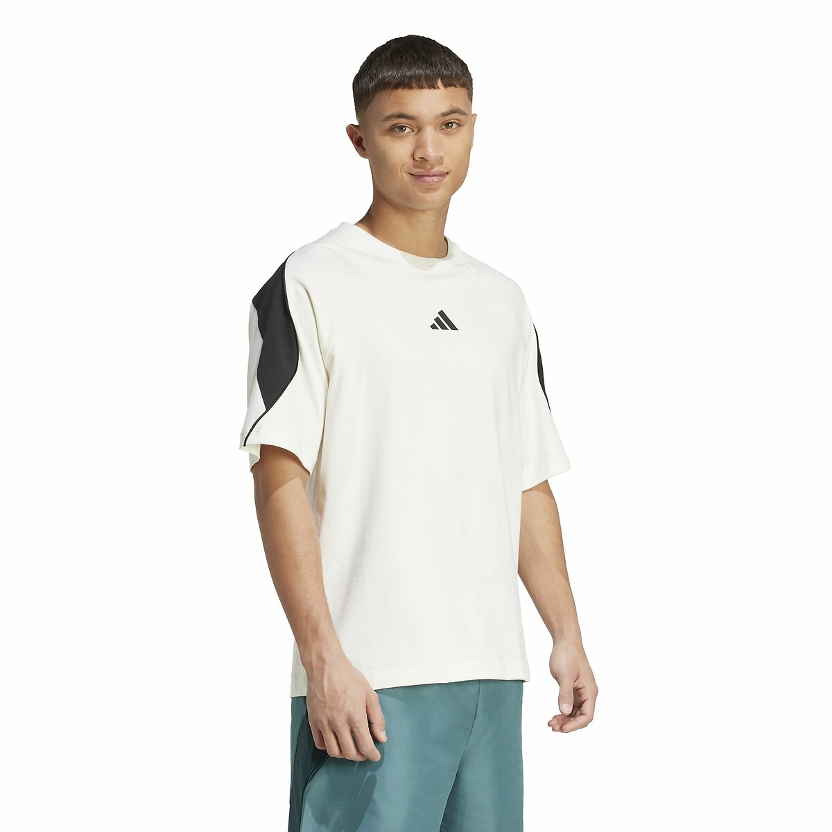 T-shirt manches courtes Stadium blanc cassé, ADIDAS SPORTSWEAR