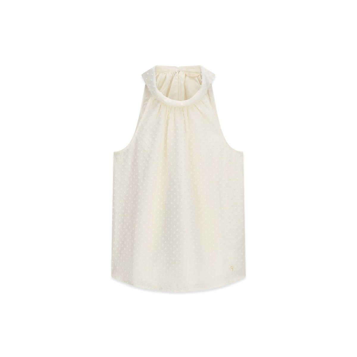 Haut À Col Halter crème, GUESS