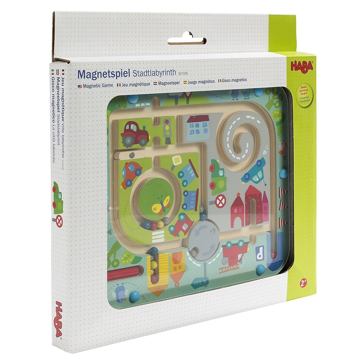 Jeu magnétique Ville Labyrinthe bleu, HABA