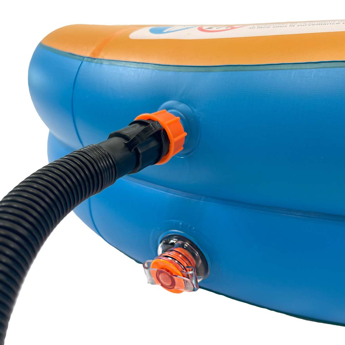 Waterclip - Piscine gonflable à bulles pour enfant avec gonfleur bleu, KANGUI