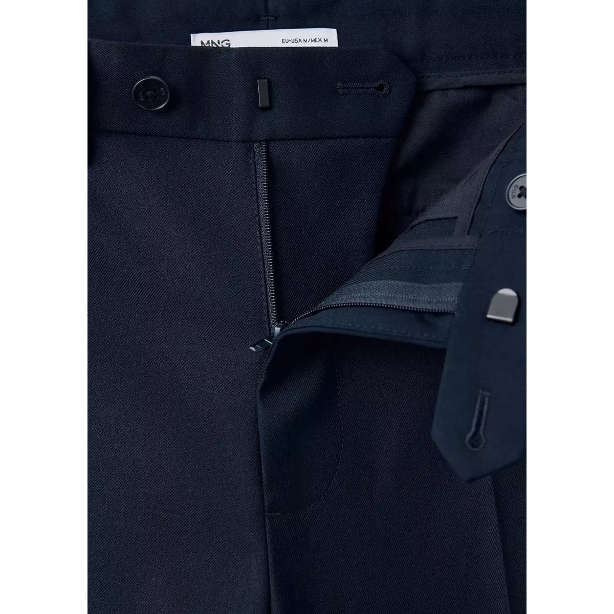 Pantalon droit costume bleu marine, MANGO TEEN