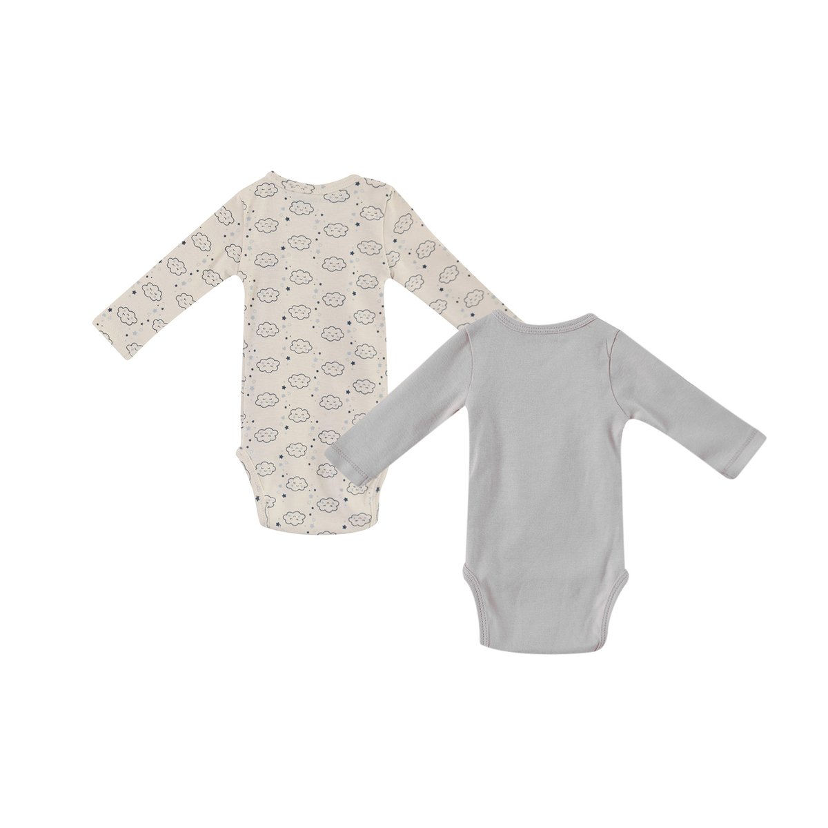 Lot de 2 bodies ouverture devant ewen bleu, SUCRE D'ORGE
