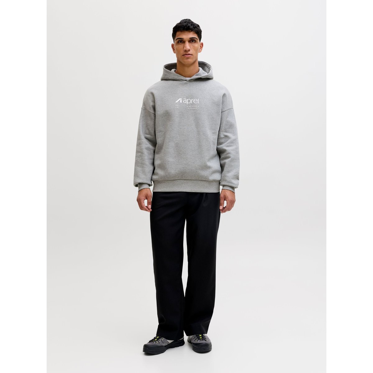 Sweat À Capuche grise - light grey melange, aprel