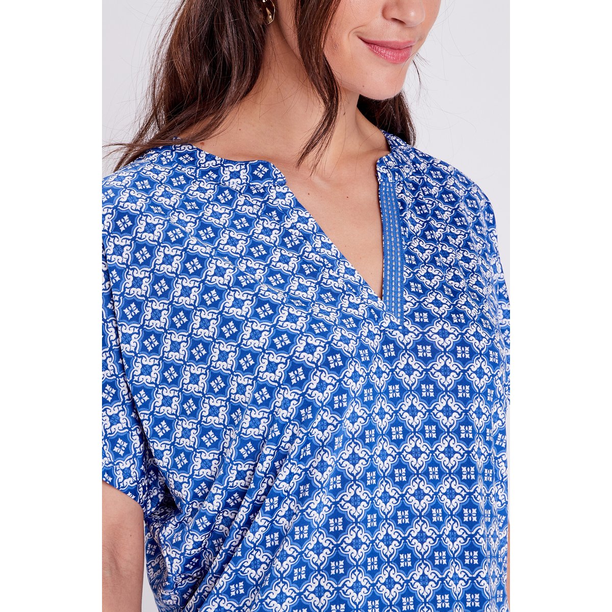 T-shirt à manches courtes bleu foncé, BREAL