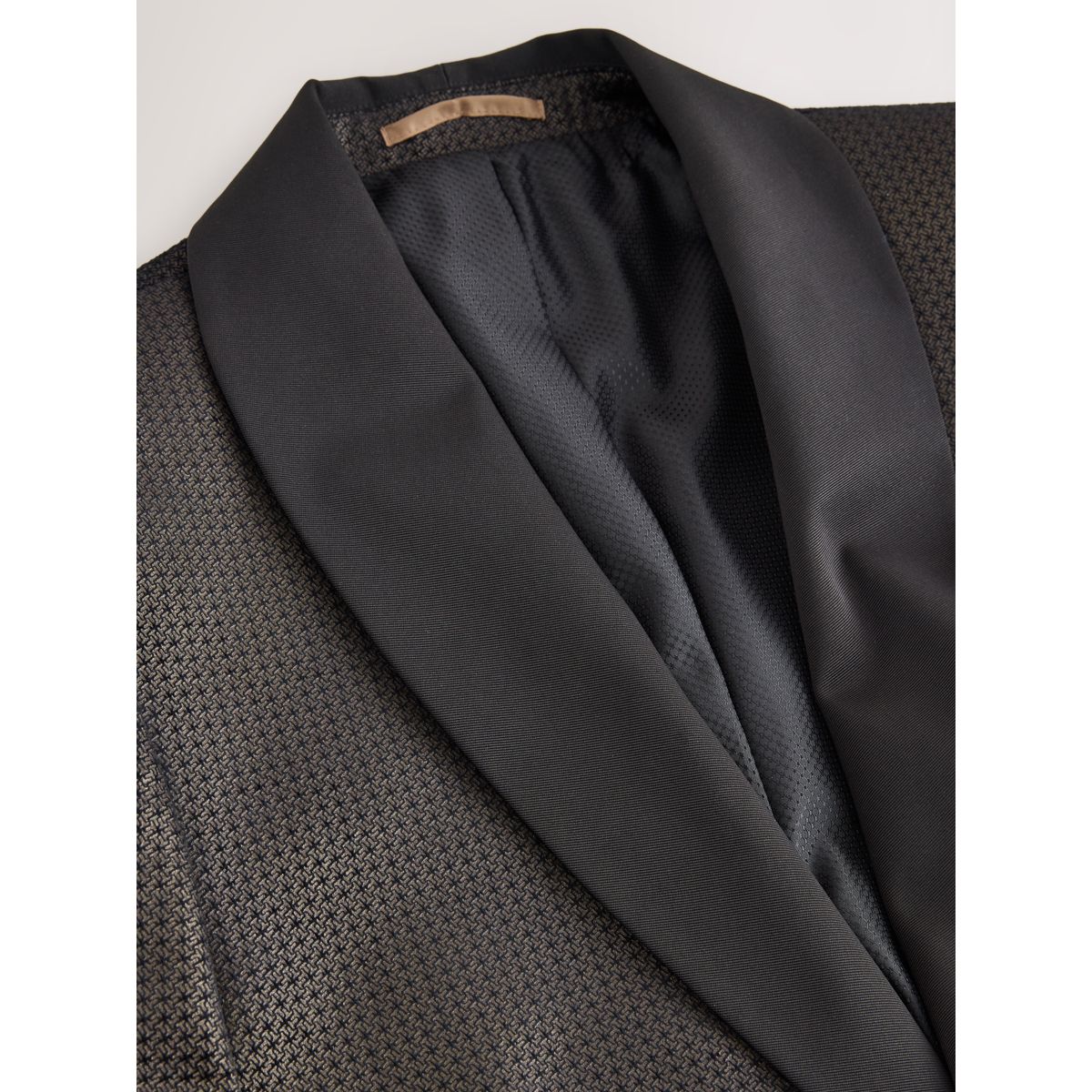 Blazer en velours à motif noir/doré, NEXT