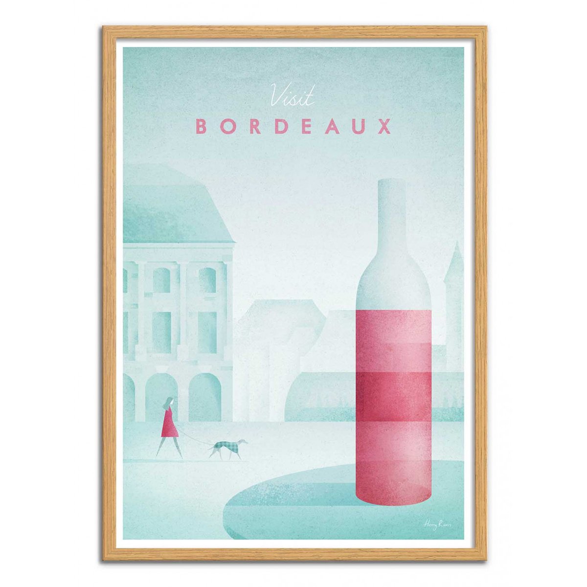 Affiche d'art - Visit Bordeaux - Henry Rivers affiche d'art, WALL EDITIONS