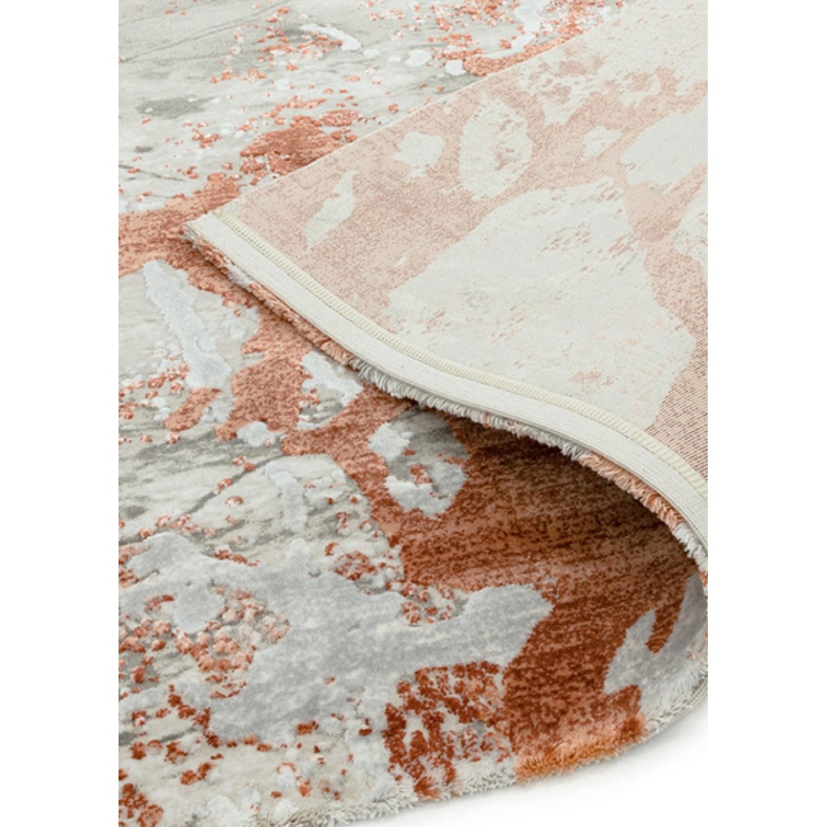 Tapis salon et chambre moderne LUNAR orange, NOVATREND