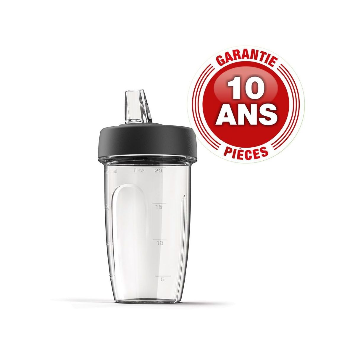 Blender KAH752PL Nutri-Blender- 2 bols nomades transparent/gris, KENWOOD