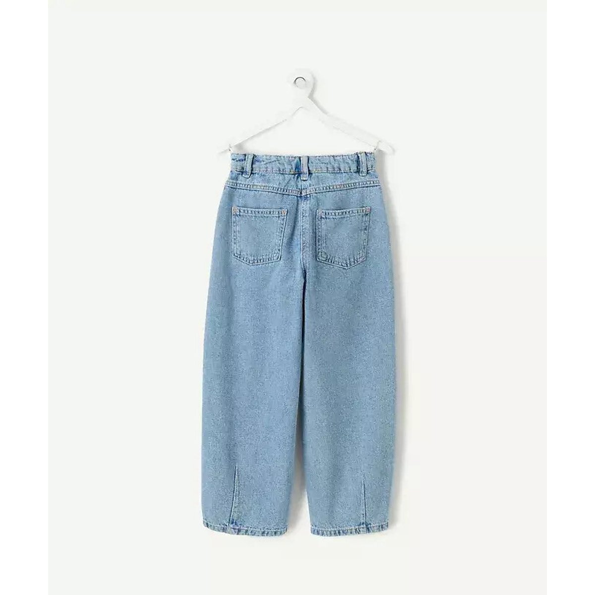 Jeans con taglio a botte denim blu , TAPE A L'OEIL