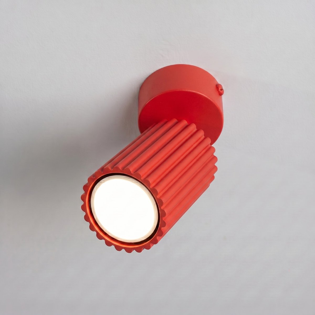 Plafonnier Aluminium Rouge GU10 1 Karbon rouge, EDEN