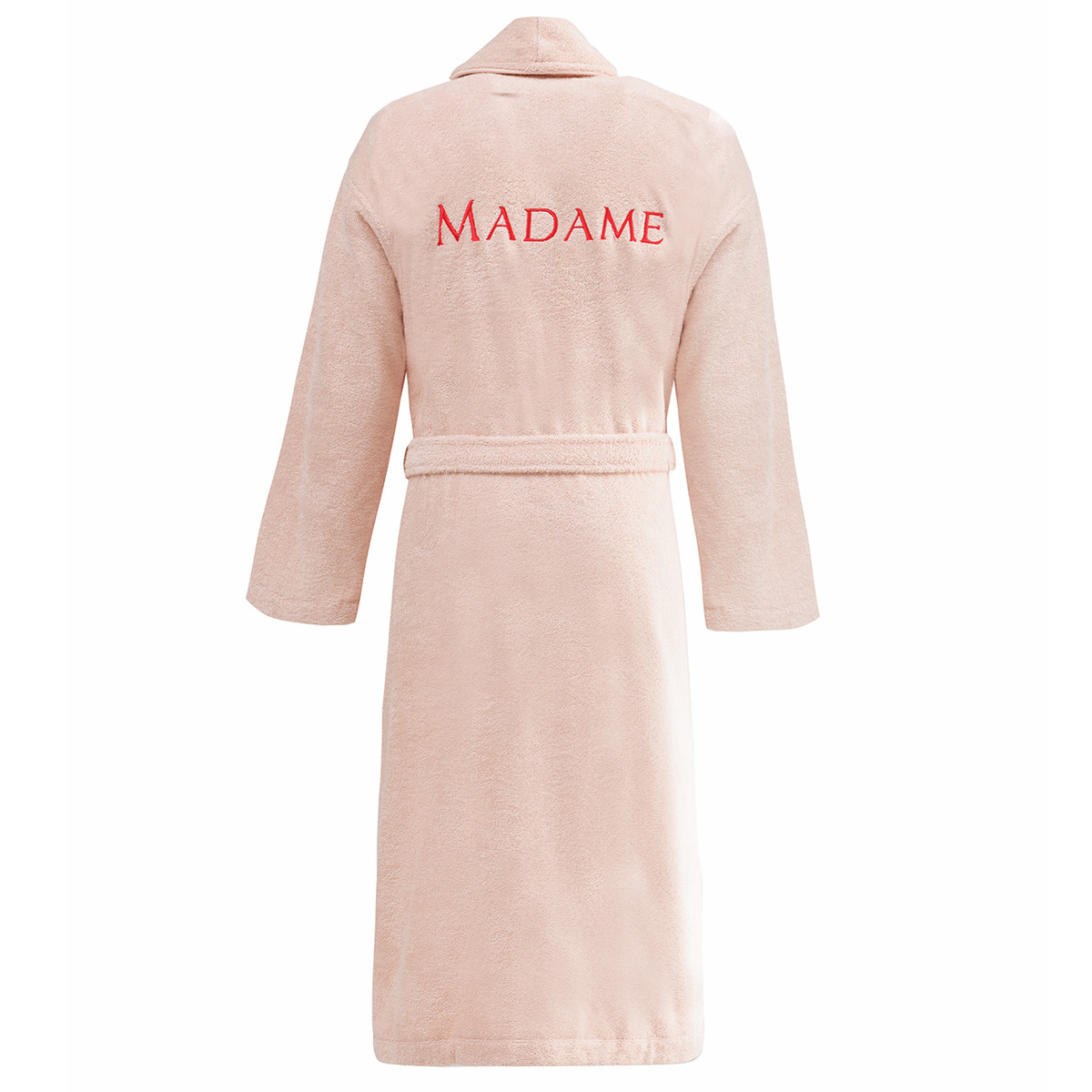 Peignoir brodé col châle 420 g/m² MADAME pétale, SENSEI MAISON