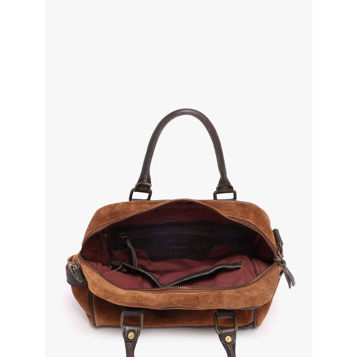 Sac porté main Vienne cuir tan, BASILIC PEPPER