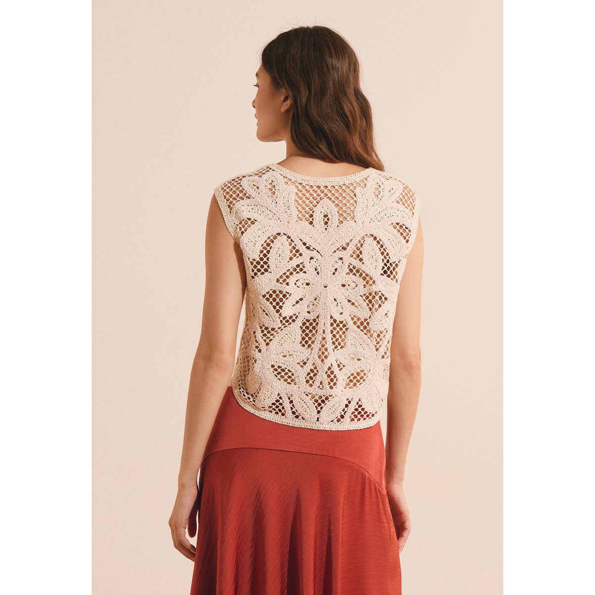 Top en crochet ALAIN TS perle, ETAM