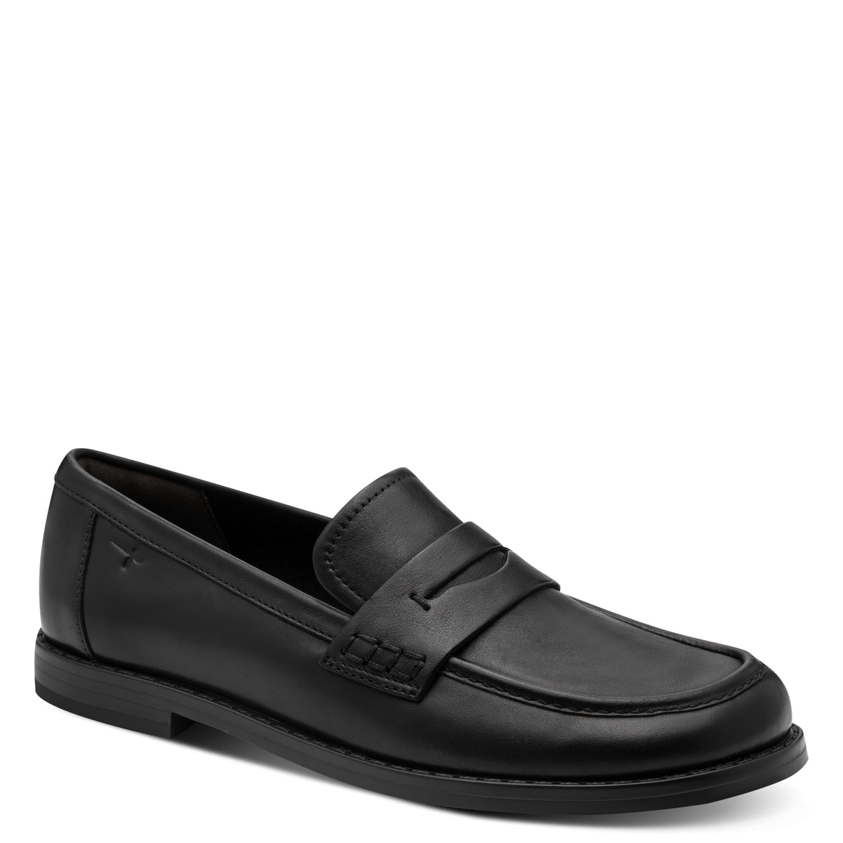 Slipper en cuir noir cuir, TAMARIS