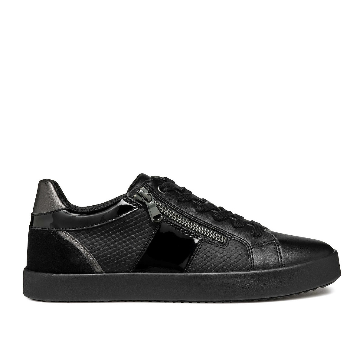 Baskets zippées et à lacets Blomiee noir, GEOX